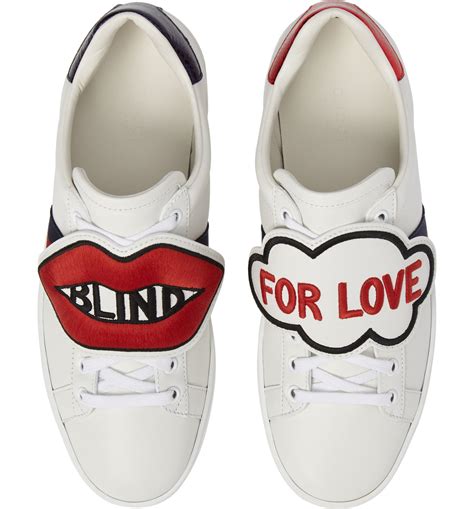 blind for love gucci shoes|Gucci ace loved sneakers.